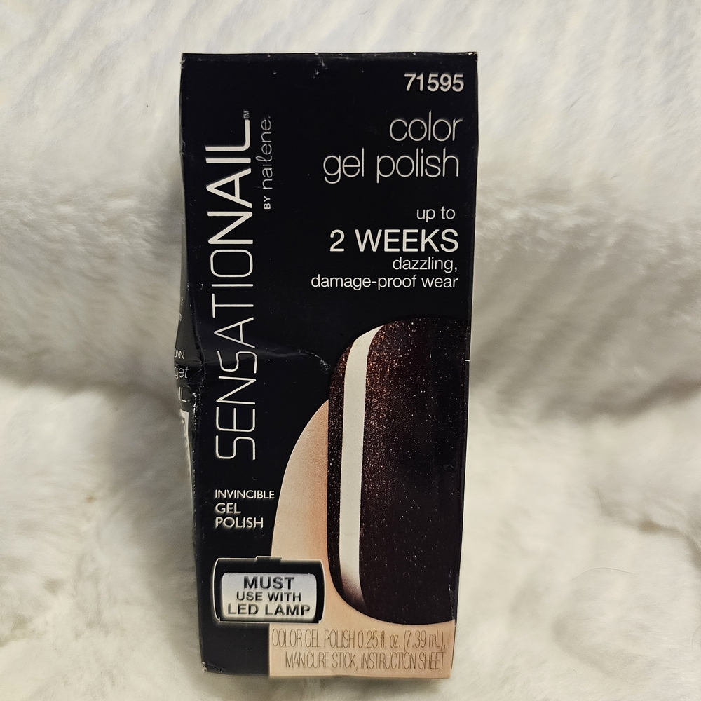 Sensationail Color Gel Polish - Deep Shimmering Brown